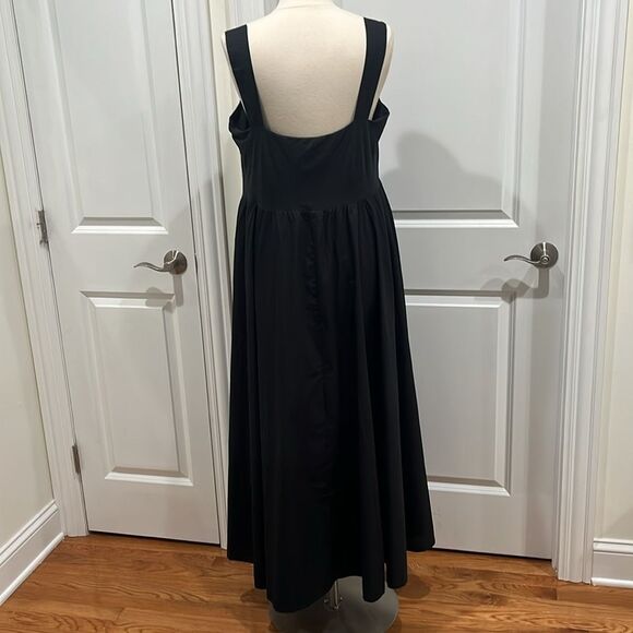 New! J.Crew Sweetheart tank dress with poplin skirt in Black Size 2X Pockets - Picture 9 of 16